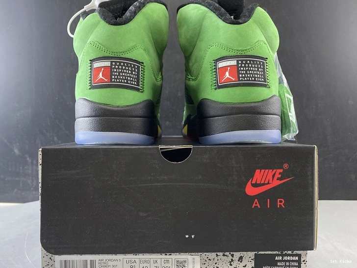 Jordan Air 5 “Oregon” CK6631-307  0105